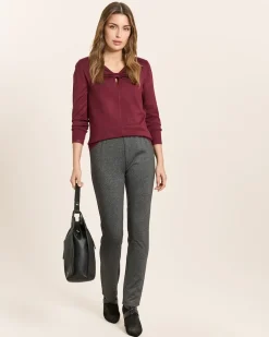 Pullover mit Schleife am Ausschnitt