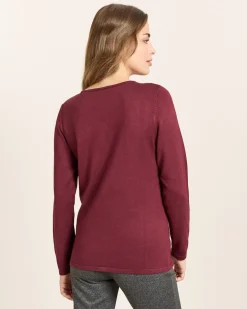 Pullover mit Schleife am Ausschnitt
