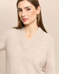 Pullover mit V-Ausschnitt