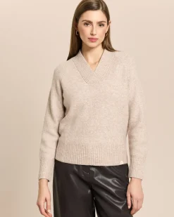 Pullover mit V-Ausschnitt