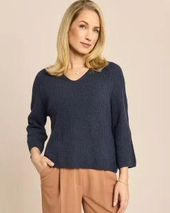 Pullover mit V-Ausschnitt