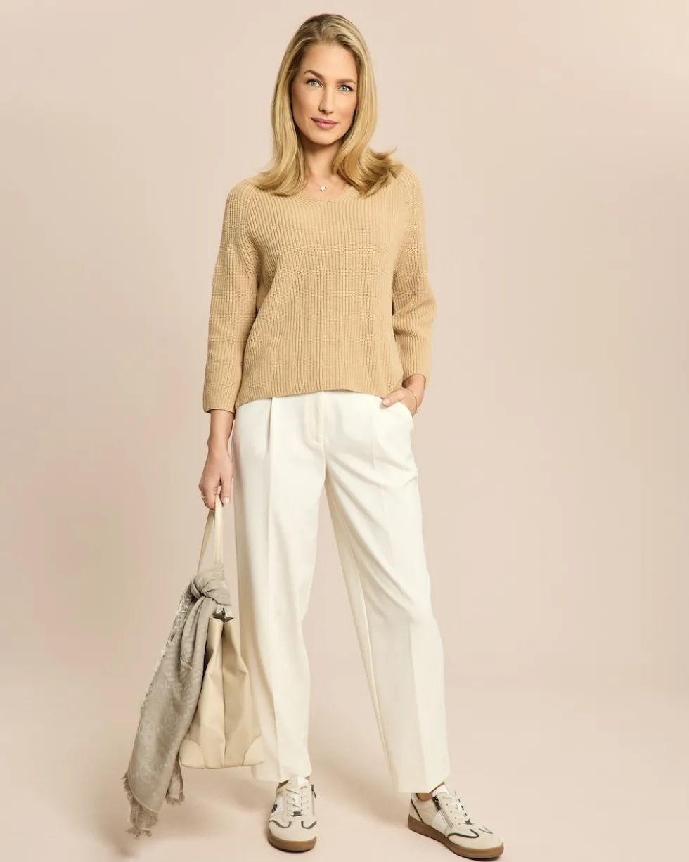 Pullover mit V-Ausschnitt