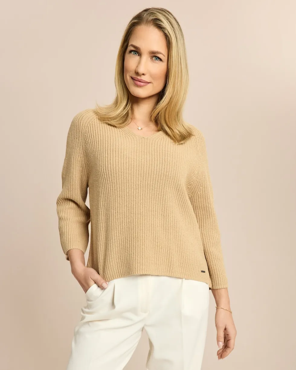 Pullover mit V-Ausschnitt