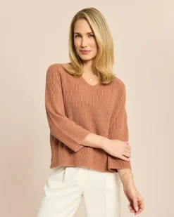Pullover mit V-Ausschnitt