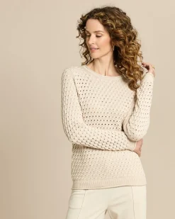 Pullover mit Zopf-Ajour-Muster