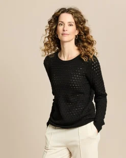Pullover mit Zopf-Ajour-Muster