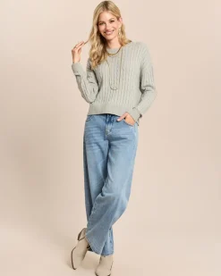 Pullover mit Zopfmuster