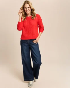 Pullover mit Zopfmuster