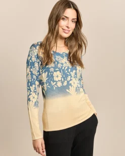 Pullover mit zweifarbigem Druck