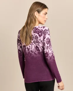 Pullover mit zweifarbigem Druck