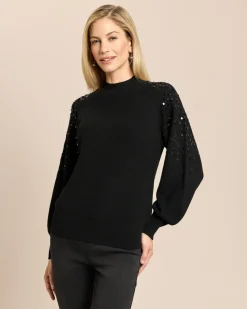 Pullover Patentstrick mit Pailletten
