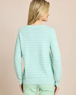 Pullover Supima Cotton Streifen tonal