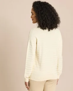 Pullover Supima Cotton Streifen tonal