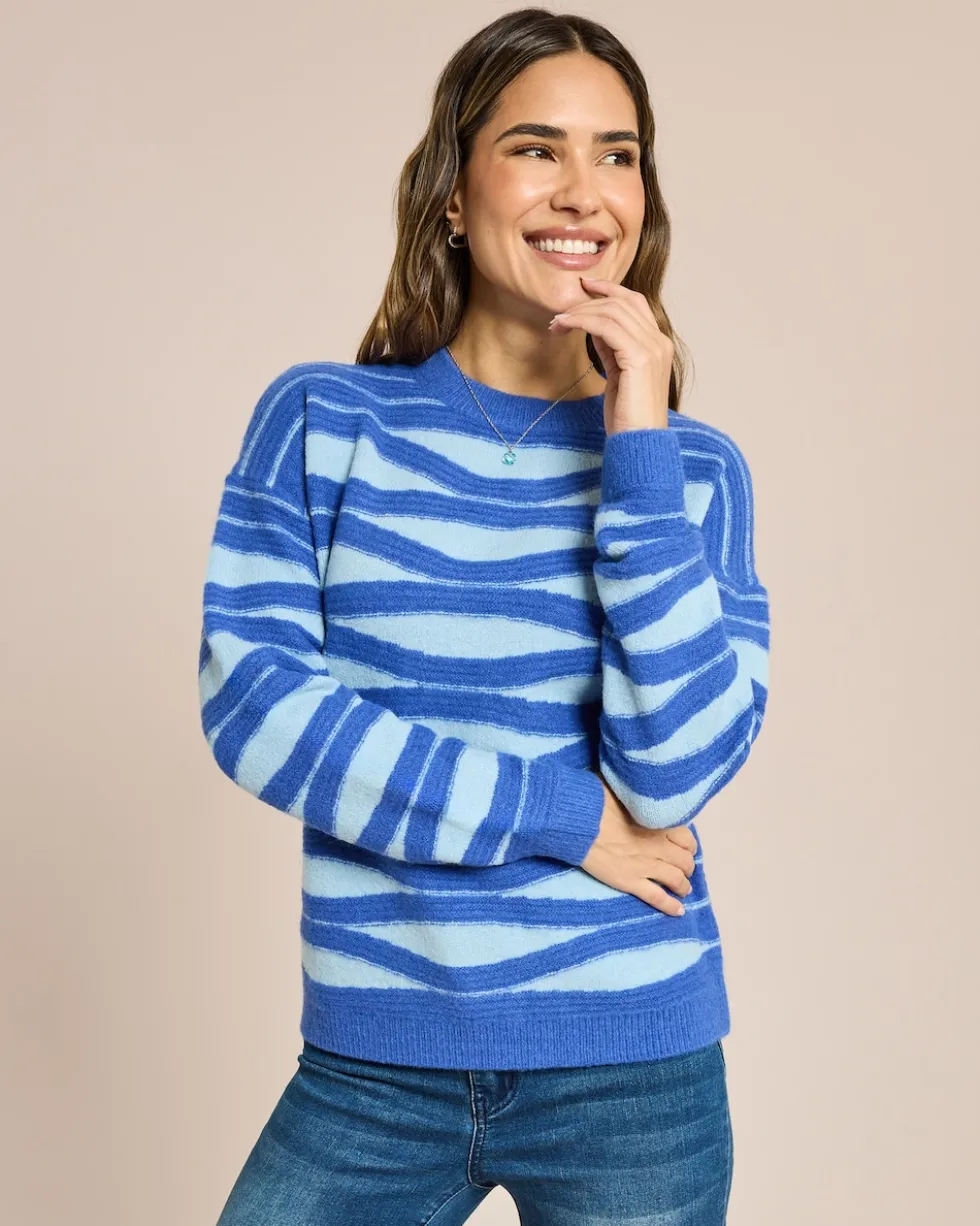 Pullover Wellenjaquard