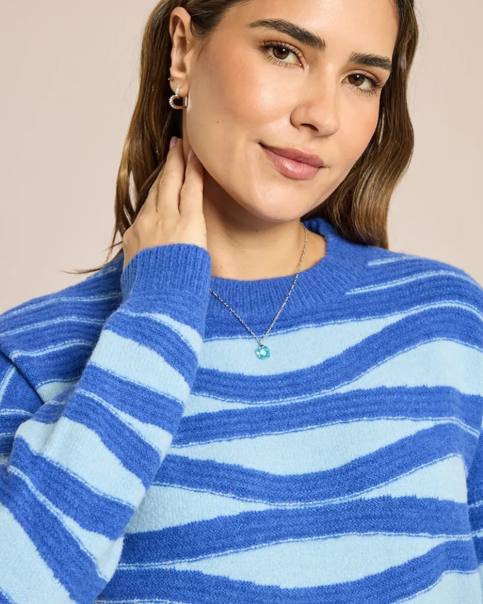 Pullover Wellenjaquard