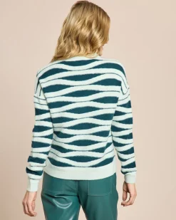 Pullover Wellenjaquard
