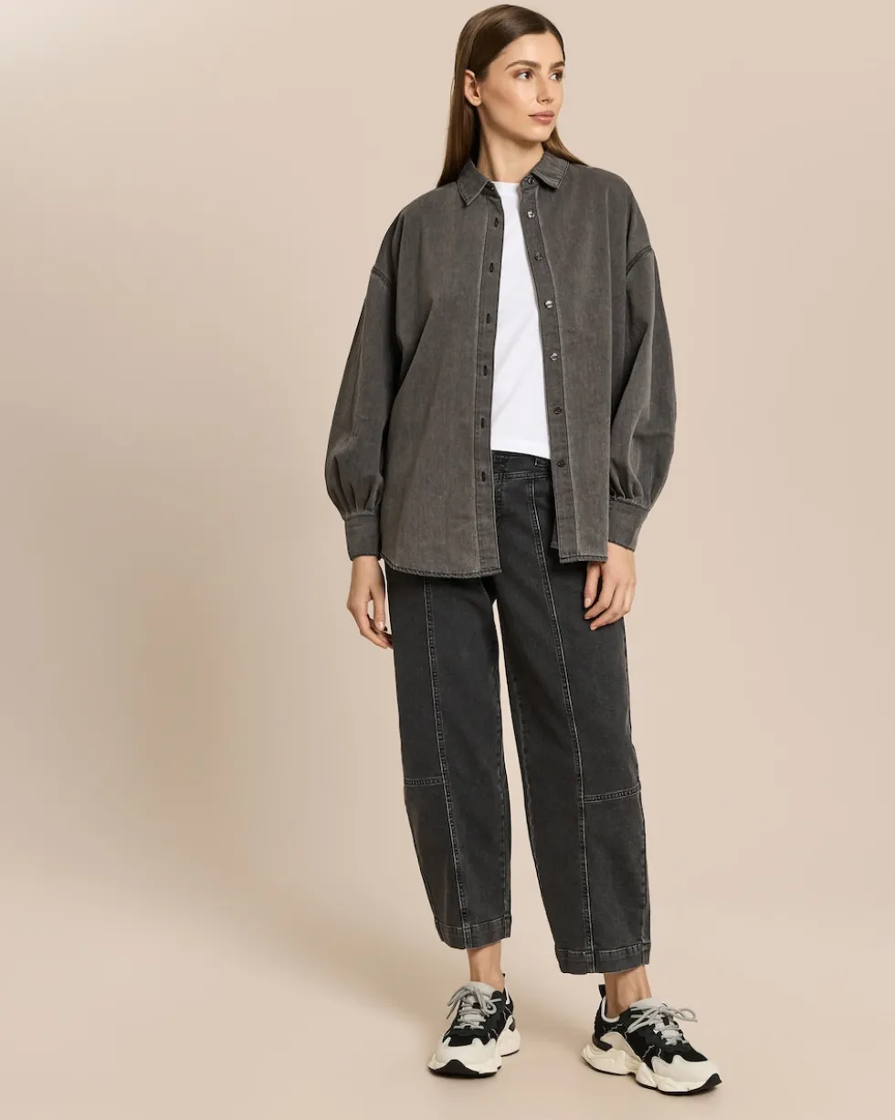 Relaxed Fit Jeans mit Bunddetail