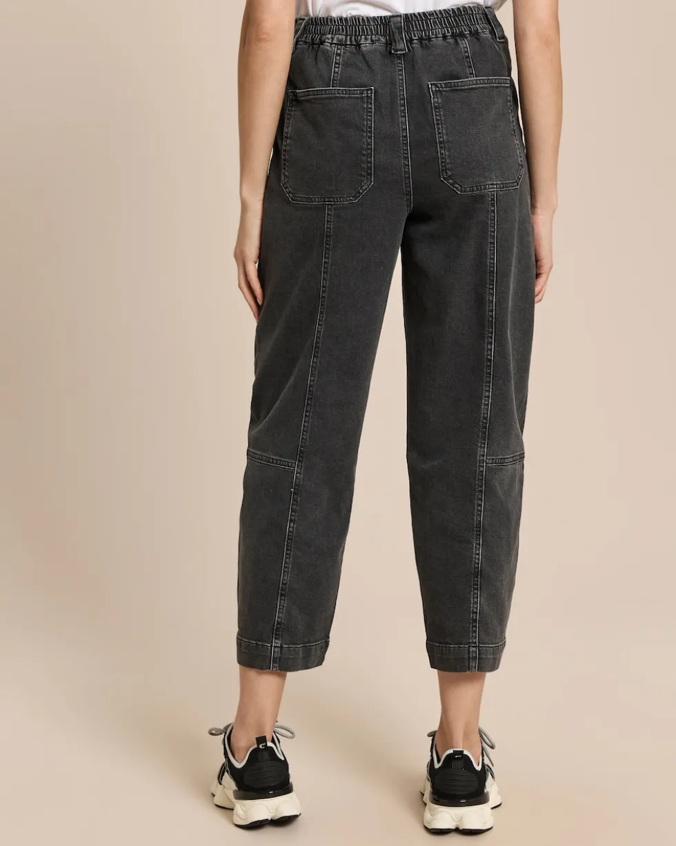 Relaxed Fit Jeans mit Bunddetail
