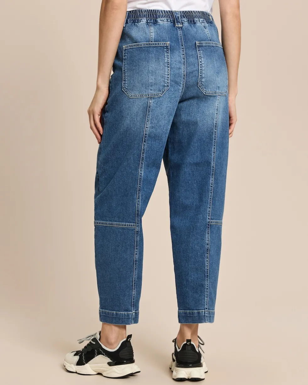 Relaxed Fit Jeans mit Bunddetail