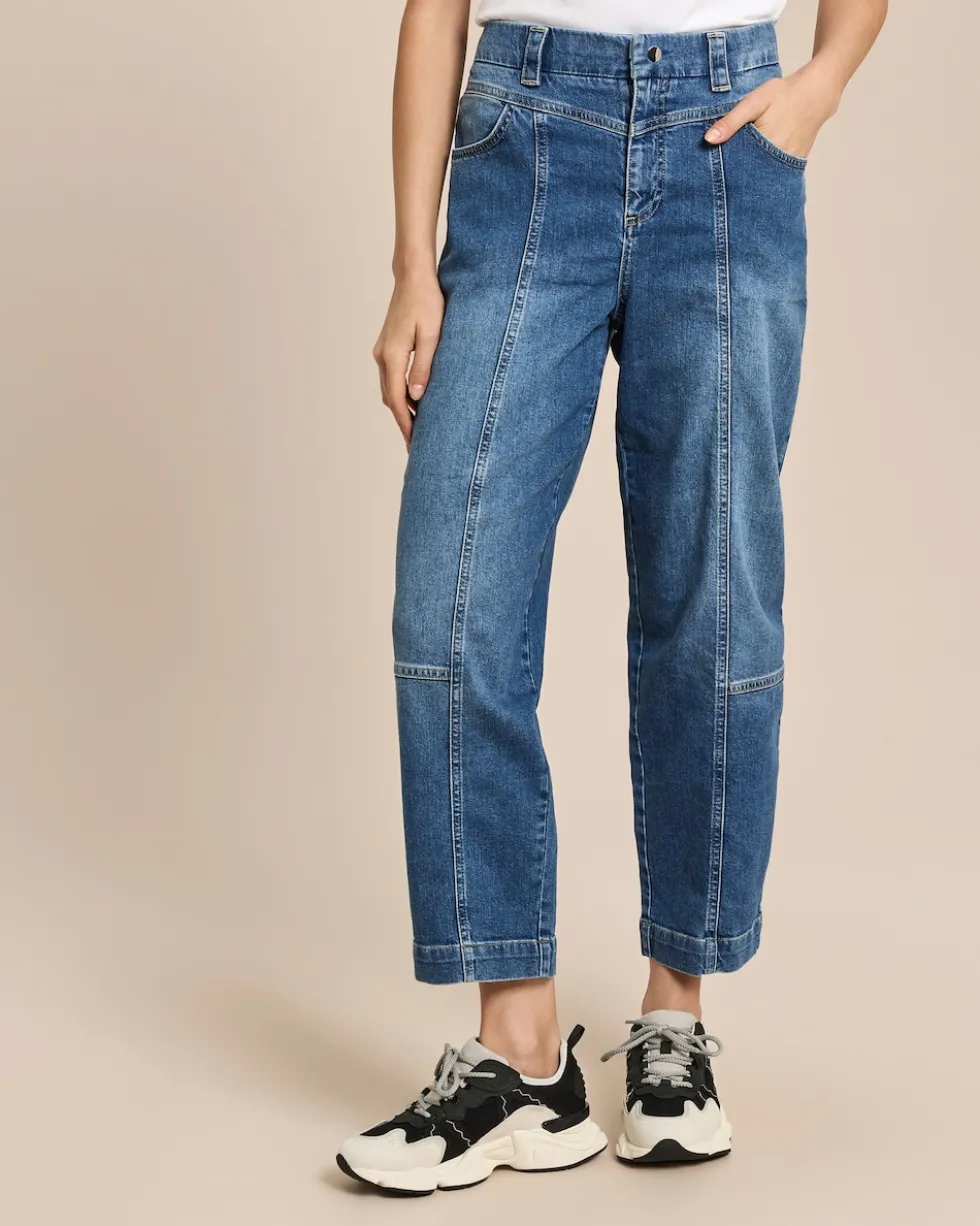 Relaxed Fit Jeans mit Bunddetail