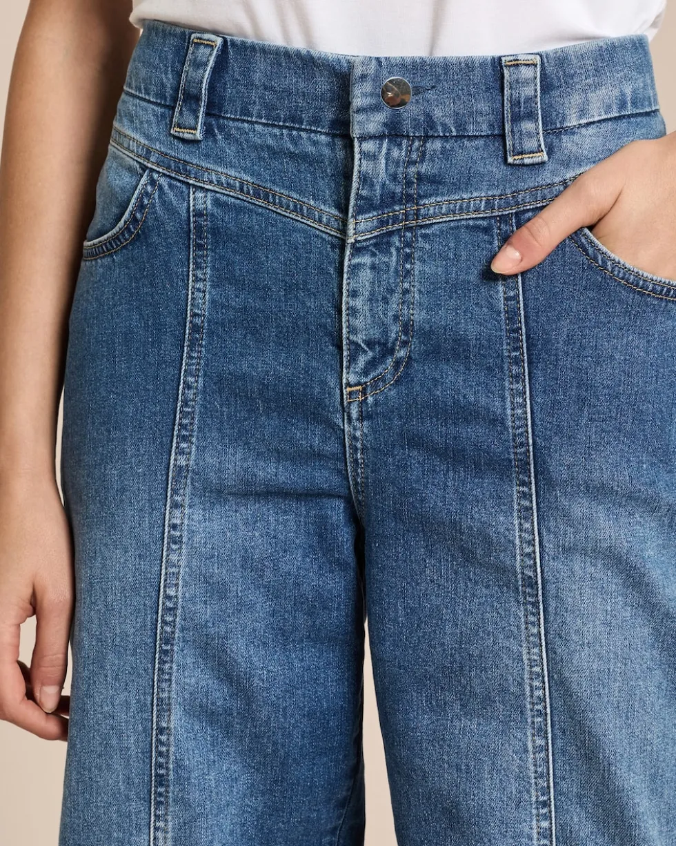 Relaxed Fit Jeans mit Bunddetail