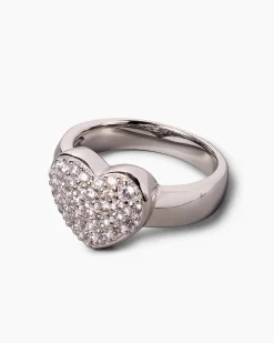 Ring in Herzform mit Zirkonia