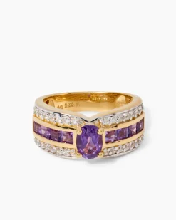 Ring mit Amethyst