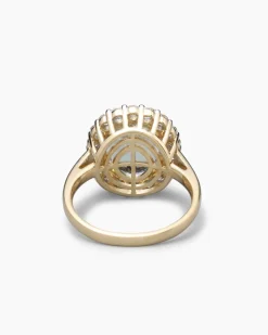 Ring mit Aquamarin & Brillanten