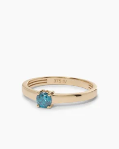 Ring mit Blauem Diamant 0,25 ct