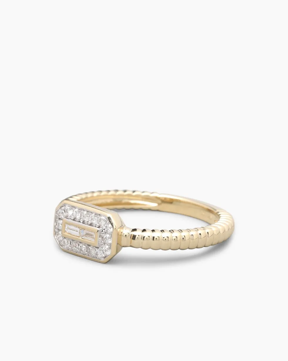 Ring mit Brillanten & Diamanten 0,15 ct