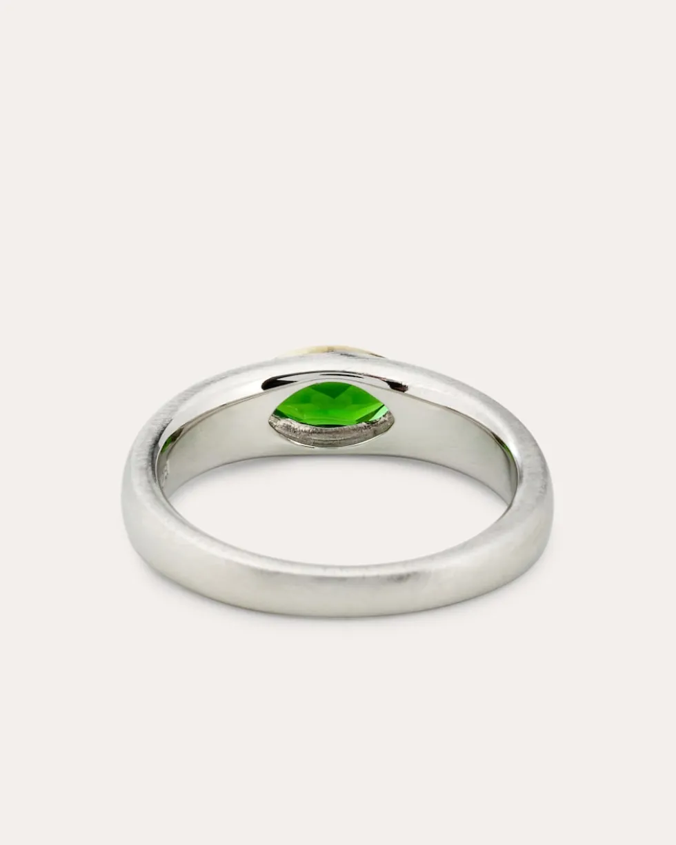 Ring mit Chromdiopsid