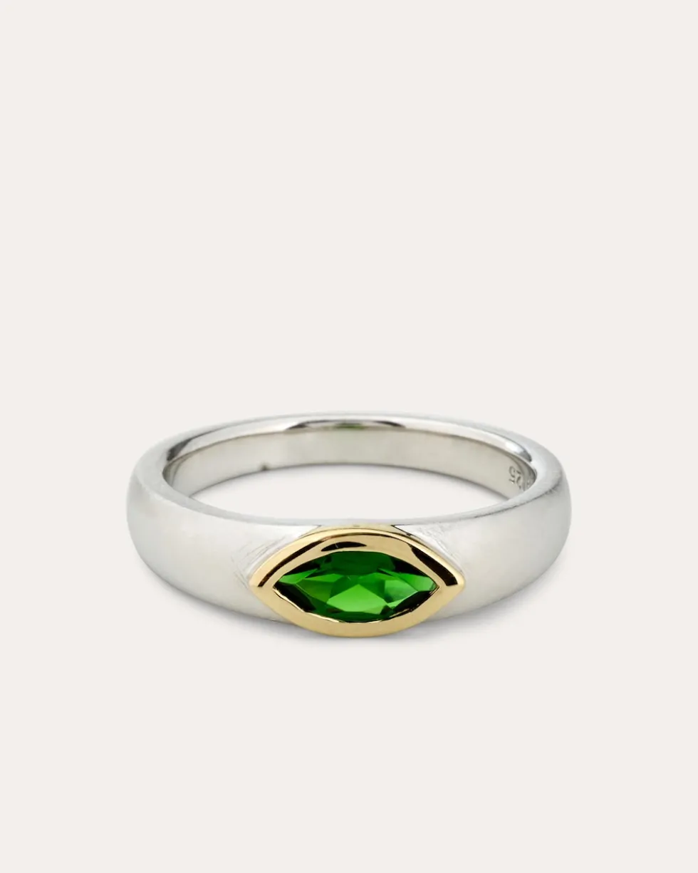 Ring mit Chromdiopsid