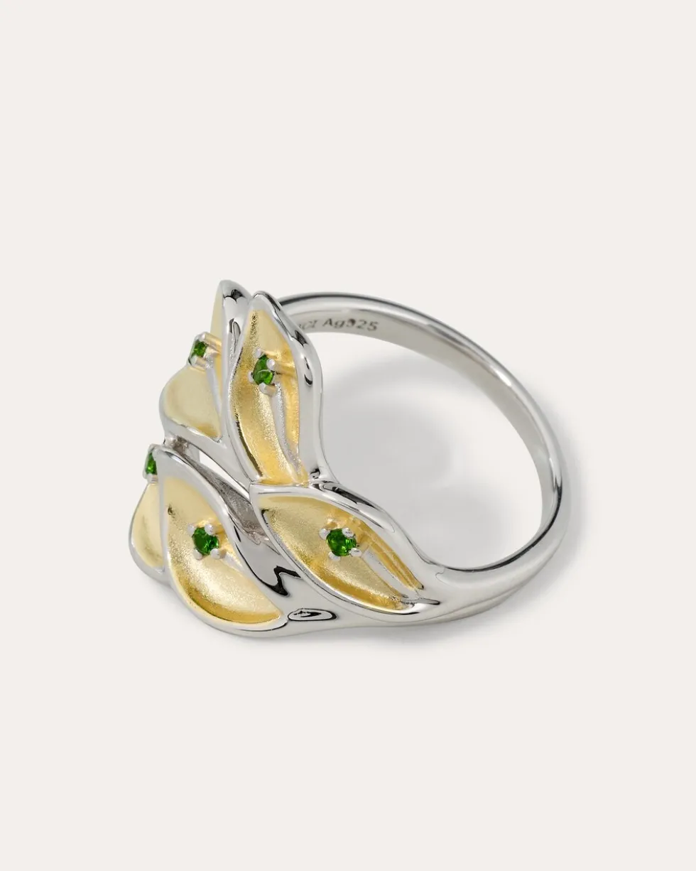 Ring mit Chromdiopsid