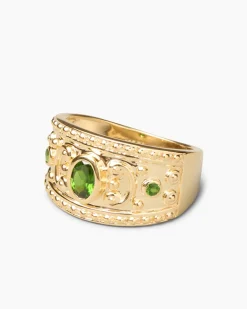 Ring mit Chromdiopsid