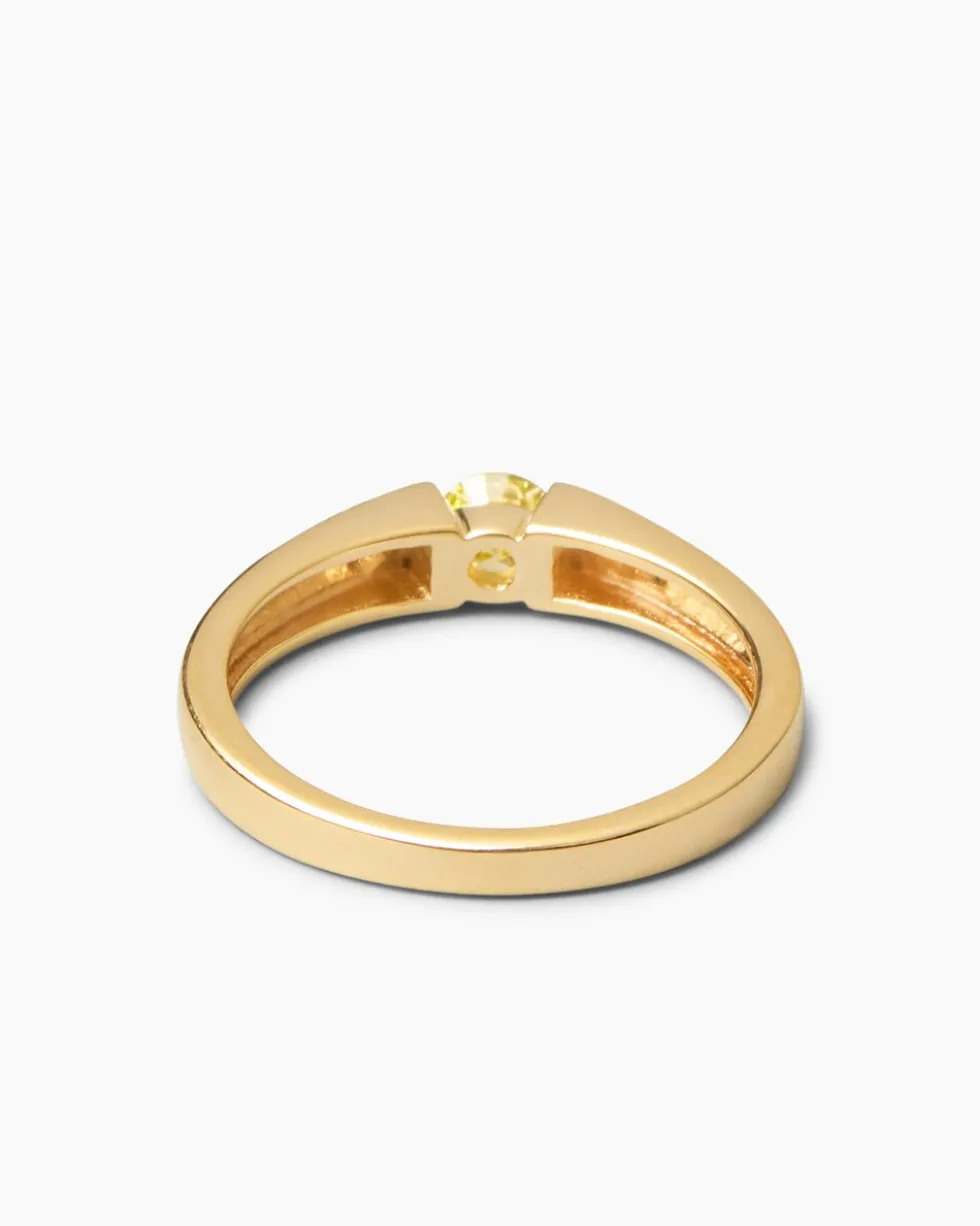 Ring mit gelbem Brillant