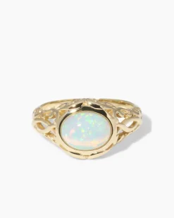 Ring mit Kristallopal