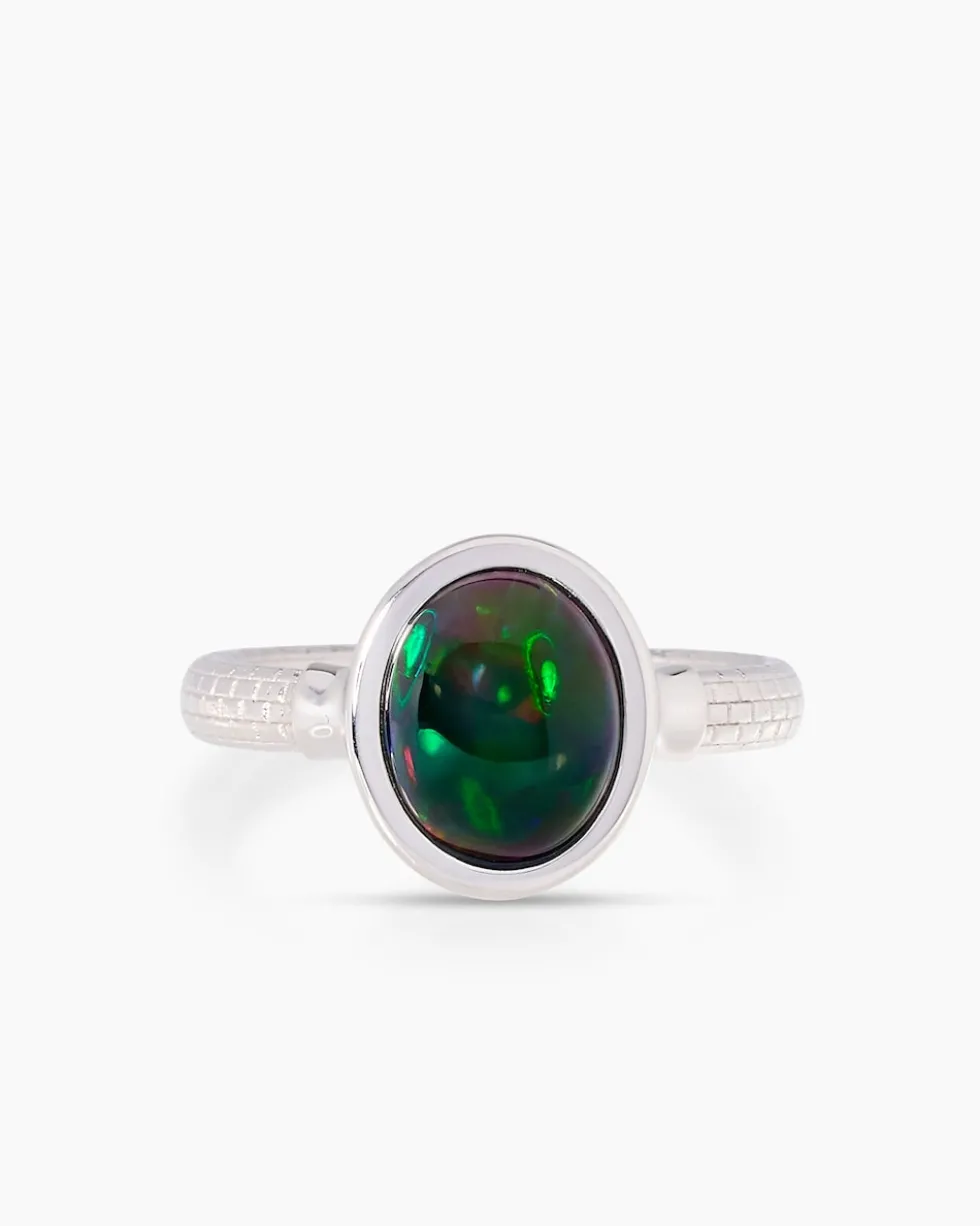 Ring mit Kristallopal