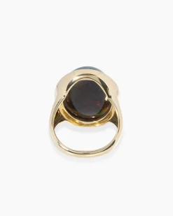 Ring mit Kristallopal & Brillanten