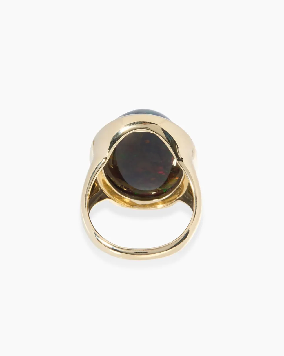 Ring mit Kristallopal & Brillanten