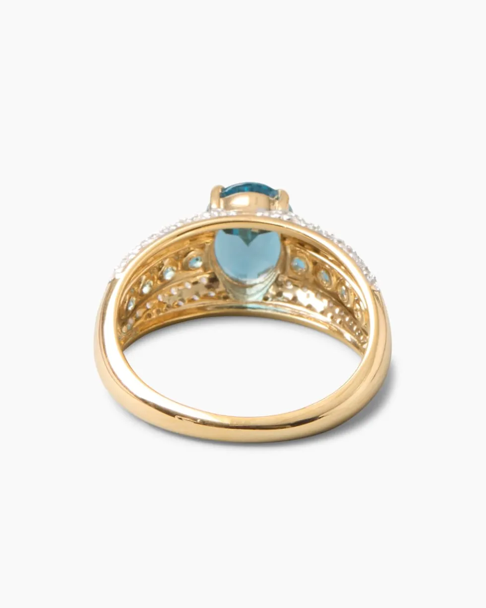Ring mit London Blue Topas