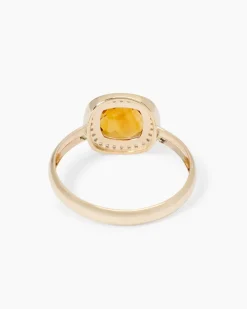 Ring mit Madeira Citrin & Zirkon