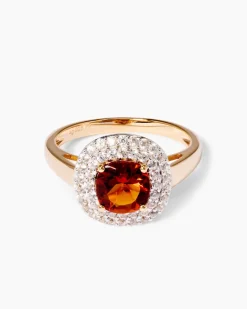 Ring mit Madeira Citrin & Zirkon