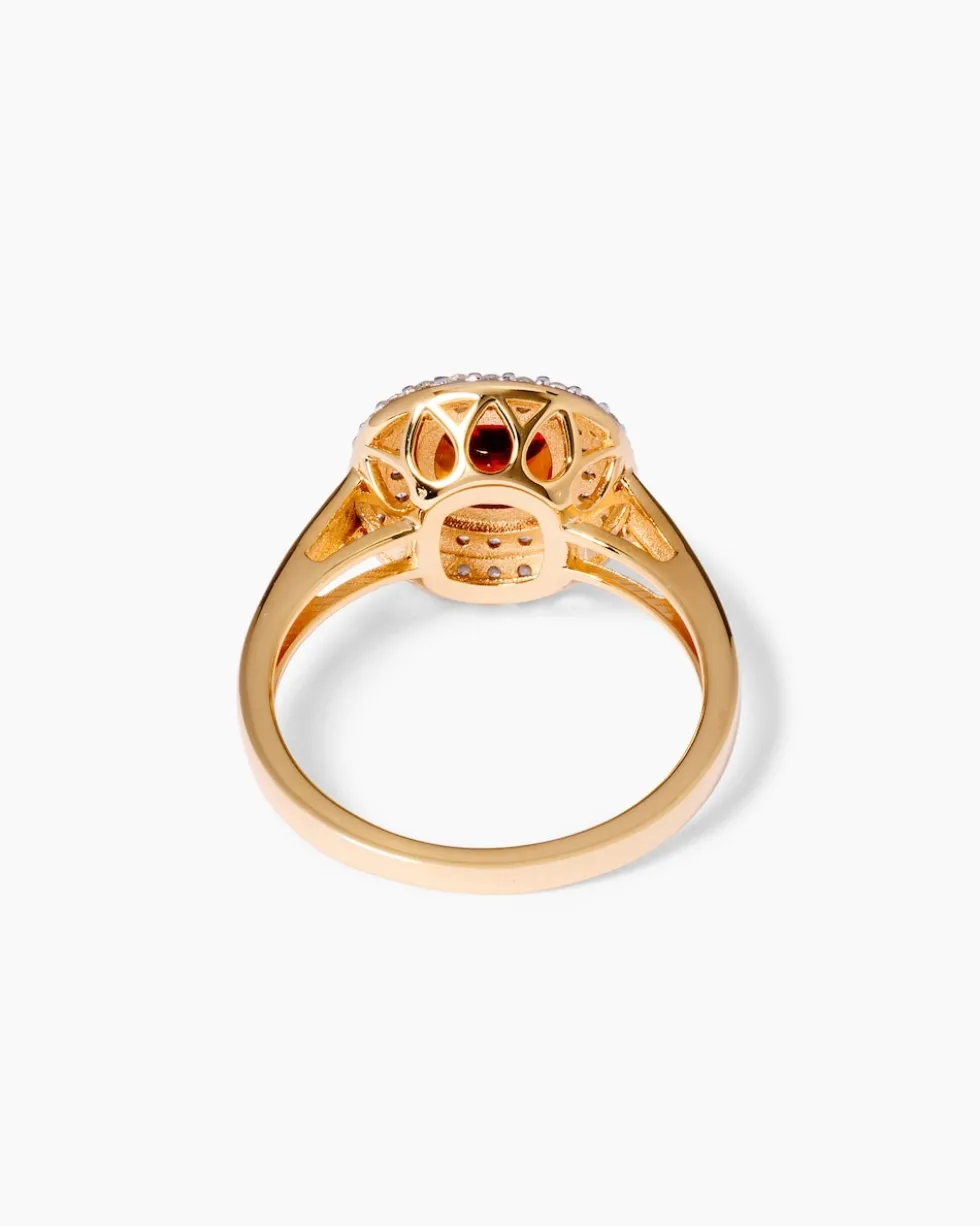 Ring mit Madeira Citrin & Zirkon