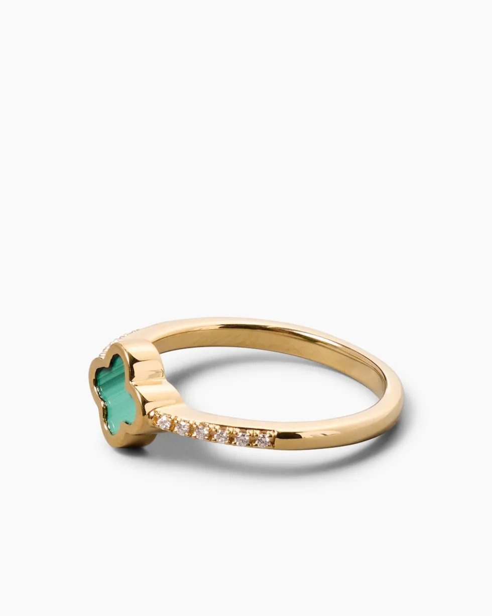 Ring mit Malachit & Brillanten