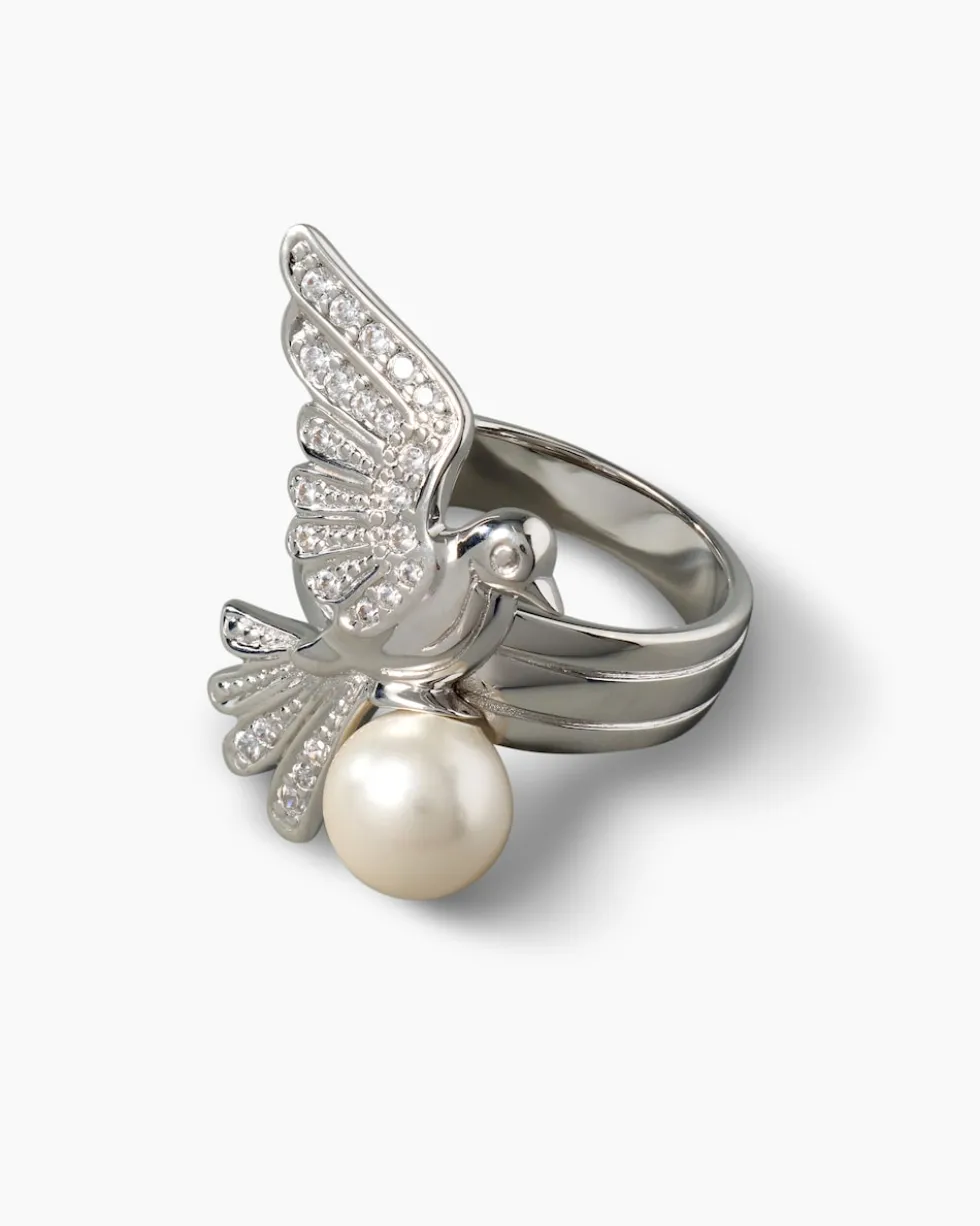 Ring mit MK-Perle 8 mm & Zirkonia