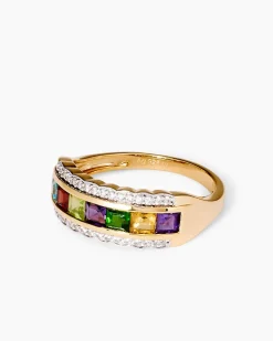 Ring mit Multi-Edelsteinen