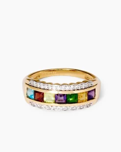 Ring mit Multi-Edelsteinen