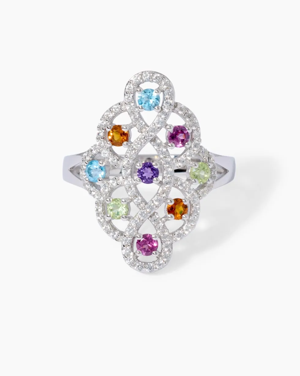 Ring mit Multi-Edelsteinen