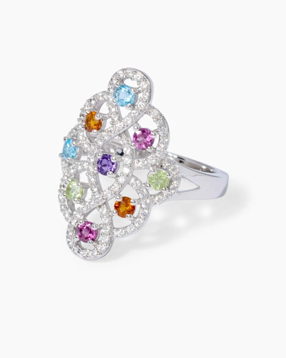 Ring mit Multi-Edelsteinen