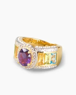 Ring mit Multi-Edelsteinen